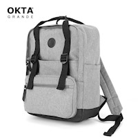 Himawari - Mochila H1085B-10 escolar o de viaje porta Laptop - Plomo