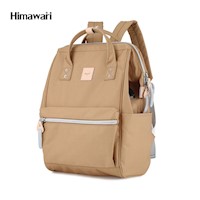 Himawari - Mochila H1881-18 multibolsillos porta laptop con USB - Camello