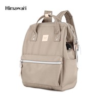 Himawari - Mochila H1881-19 multibolsillos porta laptop con USB - Caqui