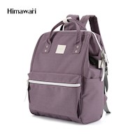 Himawari - Mochila H1881-24 multibolsillos porta laptop con USB - Violeta