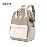 Himawari - Mochila H1881-32 multibolsillos porta laptop con USB - Caqui