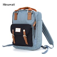 Himawari - Mochila multibolsillos porta laptop con USB - Camello