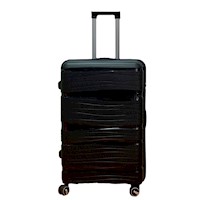 Himawari - Maleta de equipaje de viaje bodega con ruedas #28 - Negro
