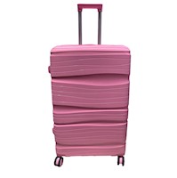 Himawari - Maleta de equipaje de viaje bodega con ruedas #28 - Rosa