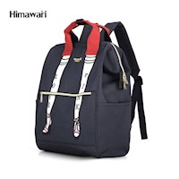 Himawari - Mochila H3326-1 escolar o de viaje porta Laptop - Azul Marino