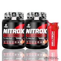 Pack Energy Nutrition Pre Entreno Nitrox 500gr Citrus PunchX2
