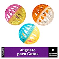 Juguete de Pelota Transparente para Gato 2 Unidades 3.5cm