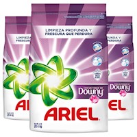 Pack x3 Detergente en Polvo Ariel Toque Downy 4kg