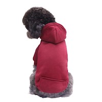 Ropa para mascotas rojo L con capucha y bolsillo S M L XL