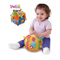 Pelota Multicolor con Sonido para Bebés - GLOBAL KIDS