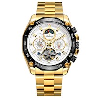 Reloj Forsining Tourbillon Hombre Automático Dorado FOR-53