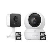 Kit De Cámaras De Seguridad H6c Full Hd + H1c + Micro SD 128gb - Ezviz