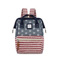 Himawari - Mochila escolar o de viaje porta Laptop H9002-1 Azul y Rojo