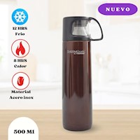 Termo de Bebida con Taza 500 Ml Café