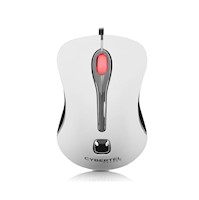 Mouse Cybertel HACKER  CYB M217+ alámbrico USB color blanco