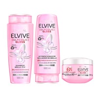 Rutina Completa Glycolic Gloss Elvive 680 ml