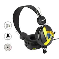 AUDIFONO HALION HA-211 NEGRO Y AMARILLO