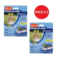 Hartz Ultra Guard Collar Antipulgas Reflective para Gatos Pack x 2