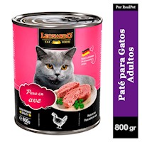 Paté para Gato Leonardo Quality Selection Ave 800 gr