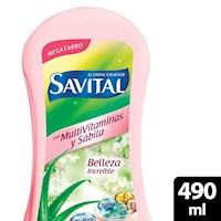 Savital Acondicionador Multivitaminas y Sábila - Frasco 490Ml