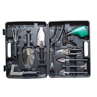 Set de Herramientas de Jardineria con maletin - Negro