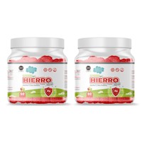 Pack 2 Frascos Hierro Propóleo Vitamina C y Prebióticos Gummies Kids