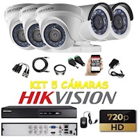 kit 5 Cámaras Seguridad HD Hikvision