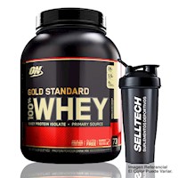 Proteína ON Gold Standard 100% Whey 5 lb Vainilla + Shaker