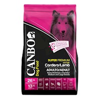 Comida Perro Adulto Canbo Cordero Raza Mediana y Grande 3kg