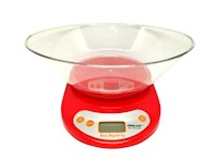 Balanza Digital Gramera Para Cocina Opalux 1g A 5kg Rojo