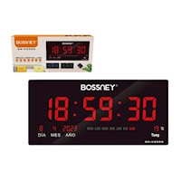Reloj Digital Led Calendario e Indicador de Temperatura Bs-K2559 Rojo