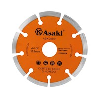 Disco Diamantado Segmentado 4 1/2" Asaki ASK08501