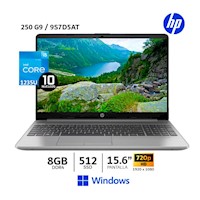 HP 250 g9 15.6 Pant. hd intel Ci5 1235U 8GB Ram DDR4 / 512gb ssd / W11-9S7D5AT