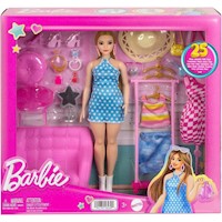 Muñeca Barbie Estilista y Closet a la Moda