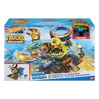 Hot Wheels Monster Trucks Smashers Mega-Wrex Vs Crushzilla