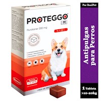 Antipulga Masticable Proteggo 1M para Perros de 10 - 20 kg