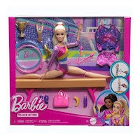 Barbie Set de Juego Gimnasta Muñeca