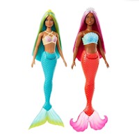 Barbie Muñecas Sirenas Con Cabello de Colores Surtido