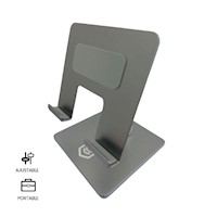 Soporte Tablet Corporativos S&T for Business Aluminio HS221-CS Gris  - Celular