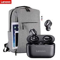 Audifonos Bluetooth Lenovo HT18 TWS Bluetooth 5.0 + Mochila Portalaptop de Regalo