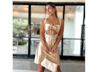 VESTIDO CORTO LORENA MOOD PARA MUJER BEIGE