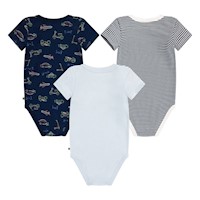 Pack de 3 Bodies Niño Azul Extrovertido 3m