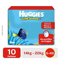 Pañal Huggies Little Swimmer G/XG - Bolsa 10 UN