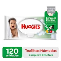 Huggies Pañitos Active Fresh - Bolsa 120 UN