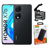 Honor X7b 256GB Negro + Audifonos Gamer M25 + Powerbank 10000mAh