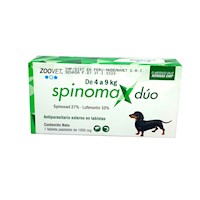 Antipulgas para Perros Spinomax Duo 1Comp de 4kg a 9kg
