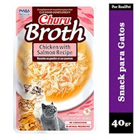 Snack Sopa para Gato Churu Broth Pollo y Salmón 40gr