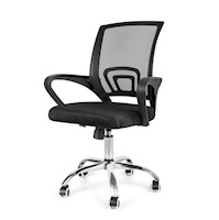Silla de Oficina Giratoria Ergonómica Negro