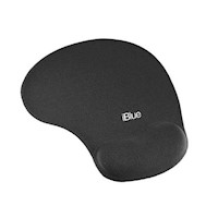 iBlue - Mousepad MP372 con Reposamuñeca Ergonómico Negro