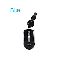 Mouse Optical Iblue Micro Traveler Retractil XMK-977 Negro